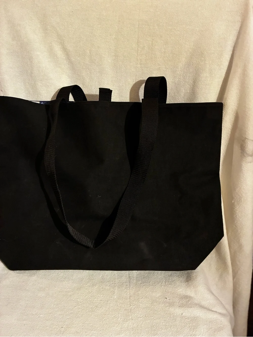 Lancôme Canvas Bag With Blue/White Vinyl Inside